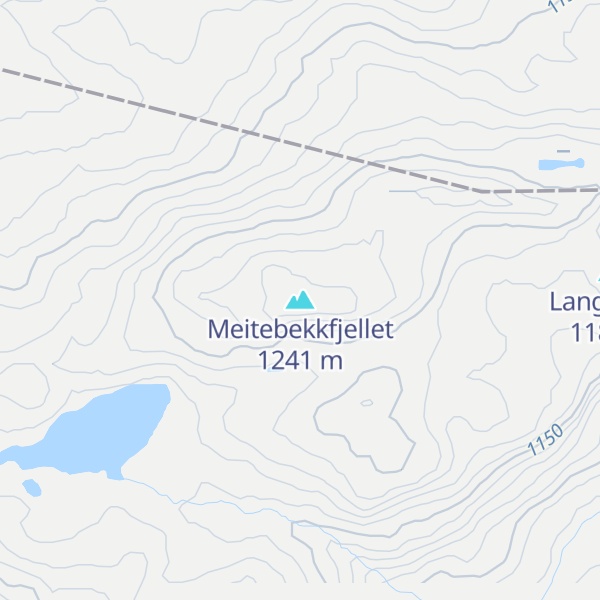 Map of Meitebekkfjellet