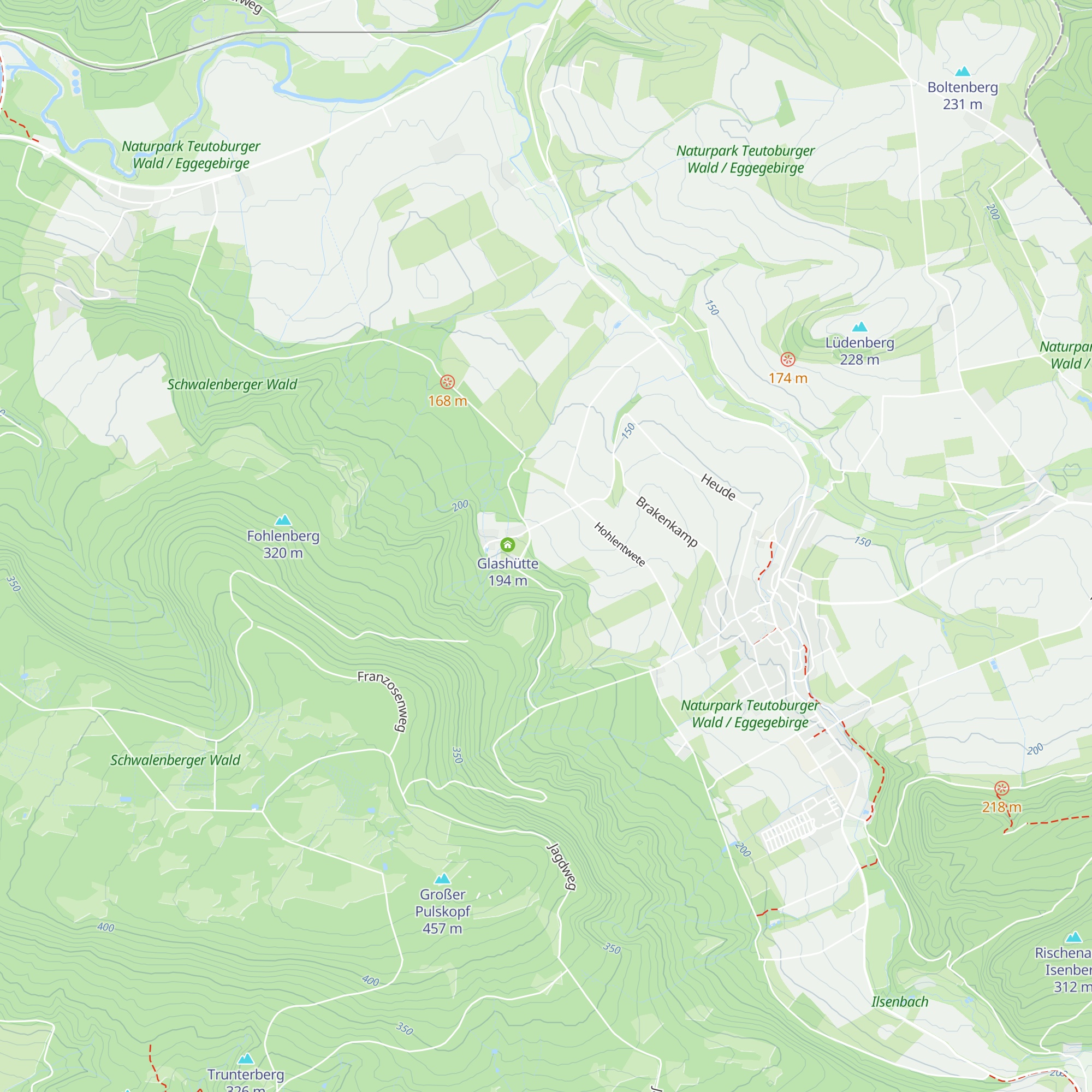 Hüttenkamp map