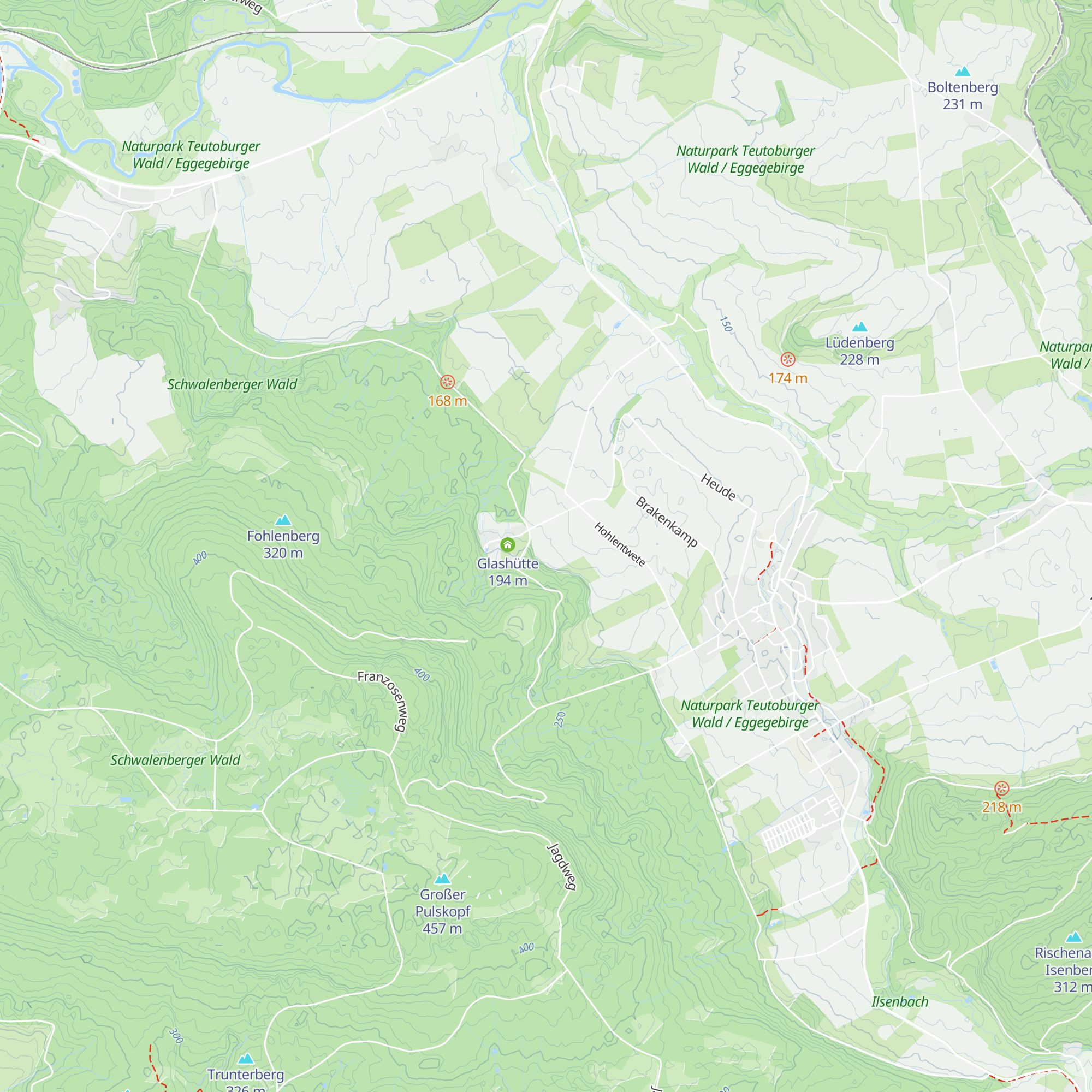 Hüttenkamp map