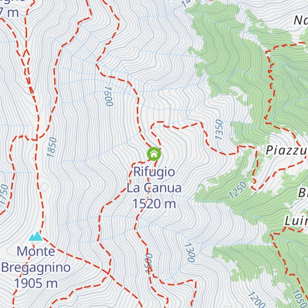 Map of Rifugio La Canua