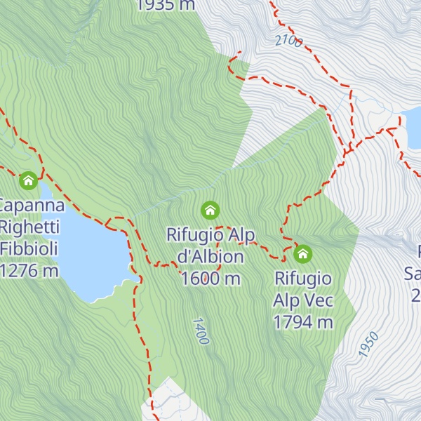Map of Rifugio Alp d'Albion