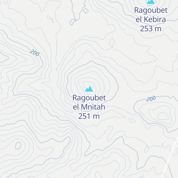 Map of Ragoubet el Mnitah