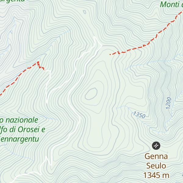 Map of Punta Funtana Cungiada