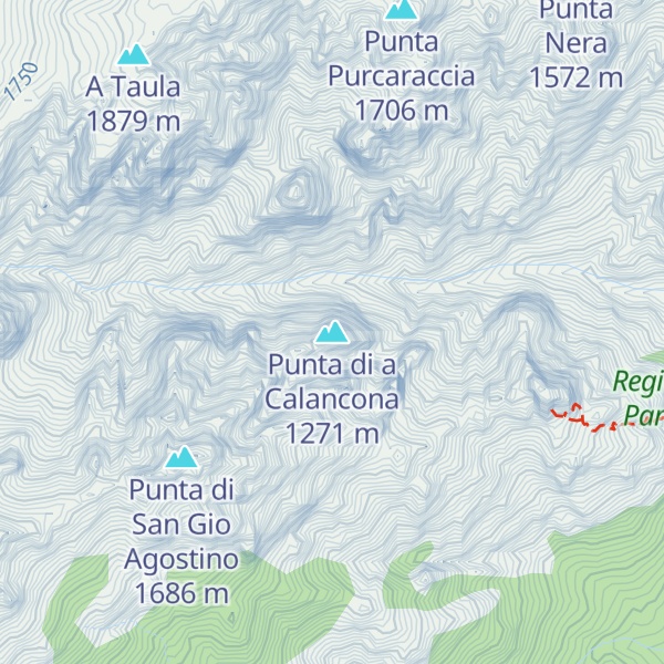 Map of Punta di a Calancona