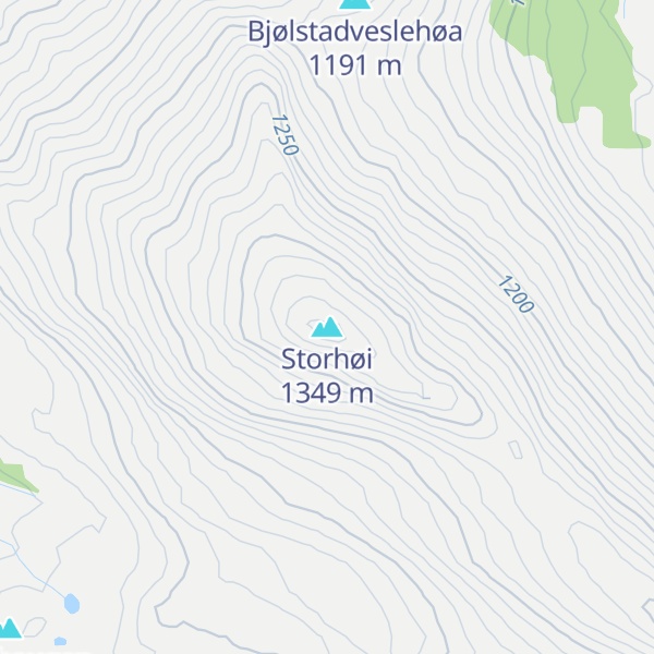 Map of Storhøi