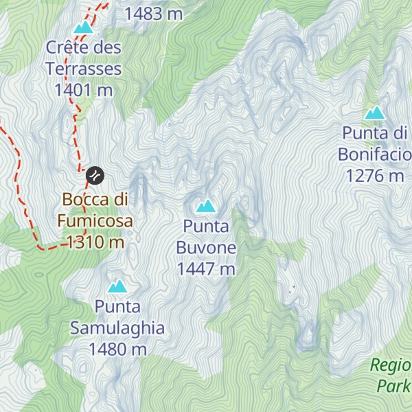 Map of Punta Buvone