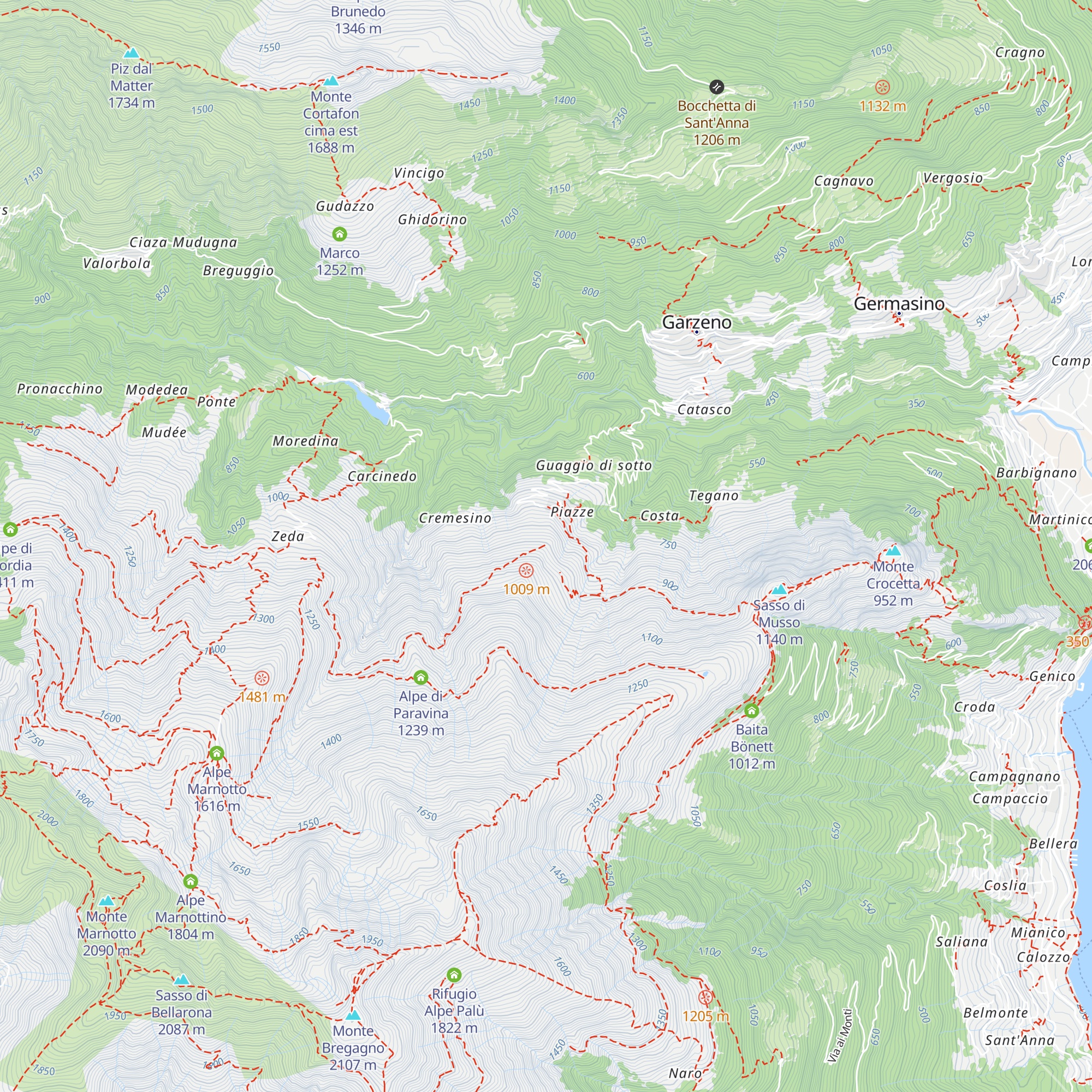 Baita Catelina map
