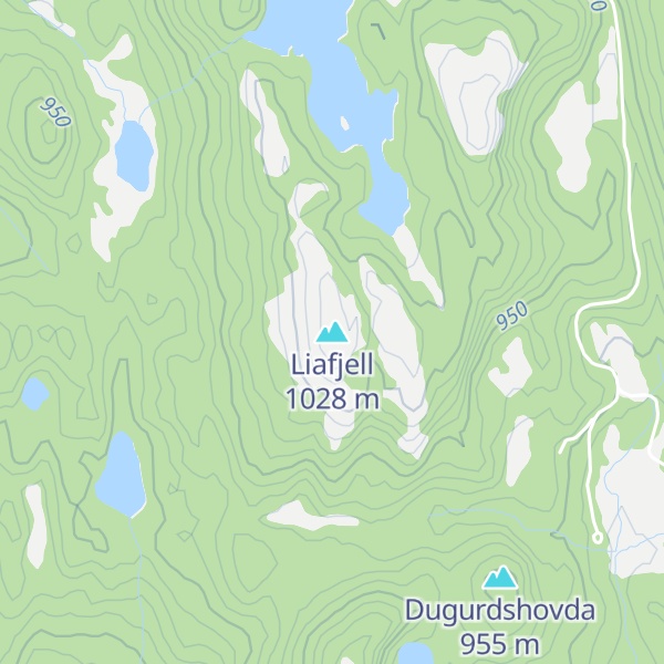 Map of Liafjell