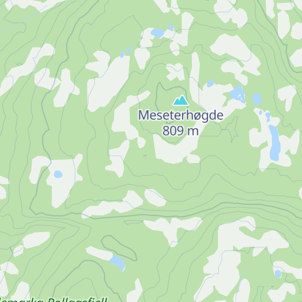 Map of Meseteråsen