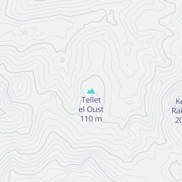 Map of Tellet el Oust