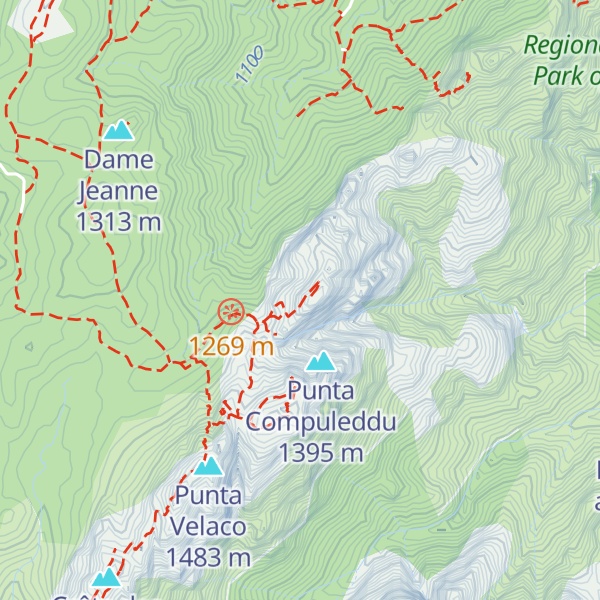 Map of Calanca Murata