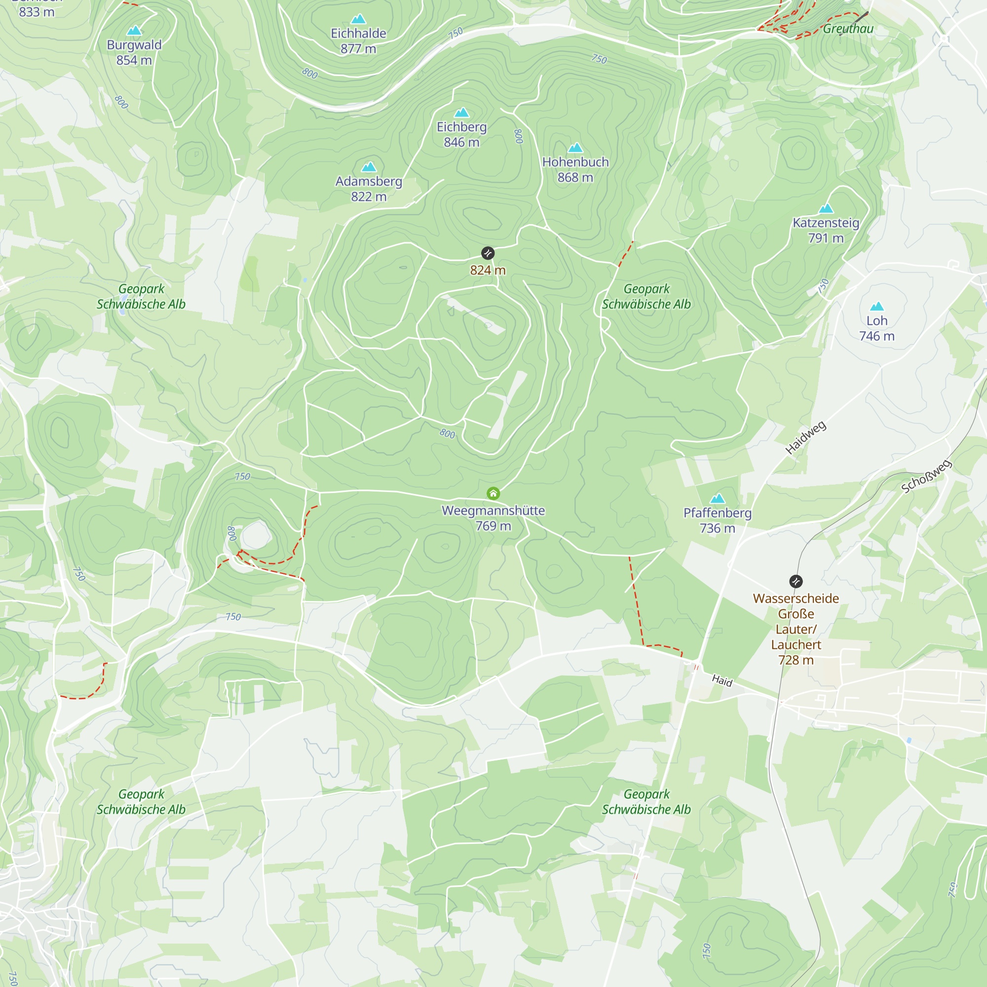 Weegmannshütte map
