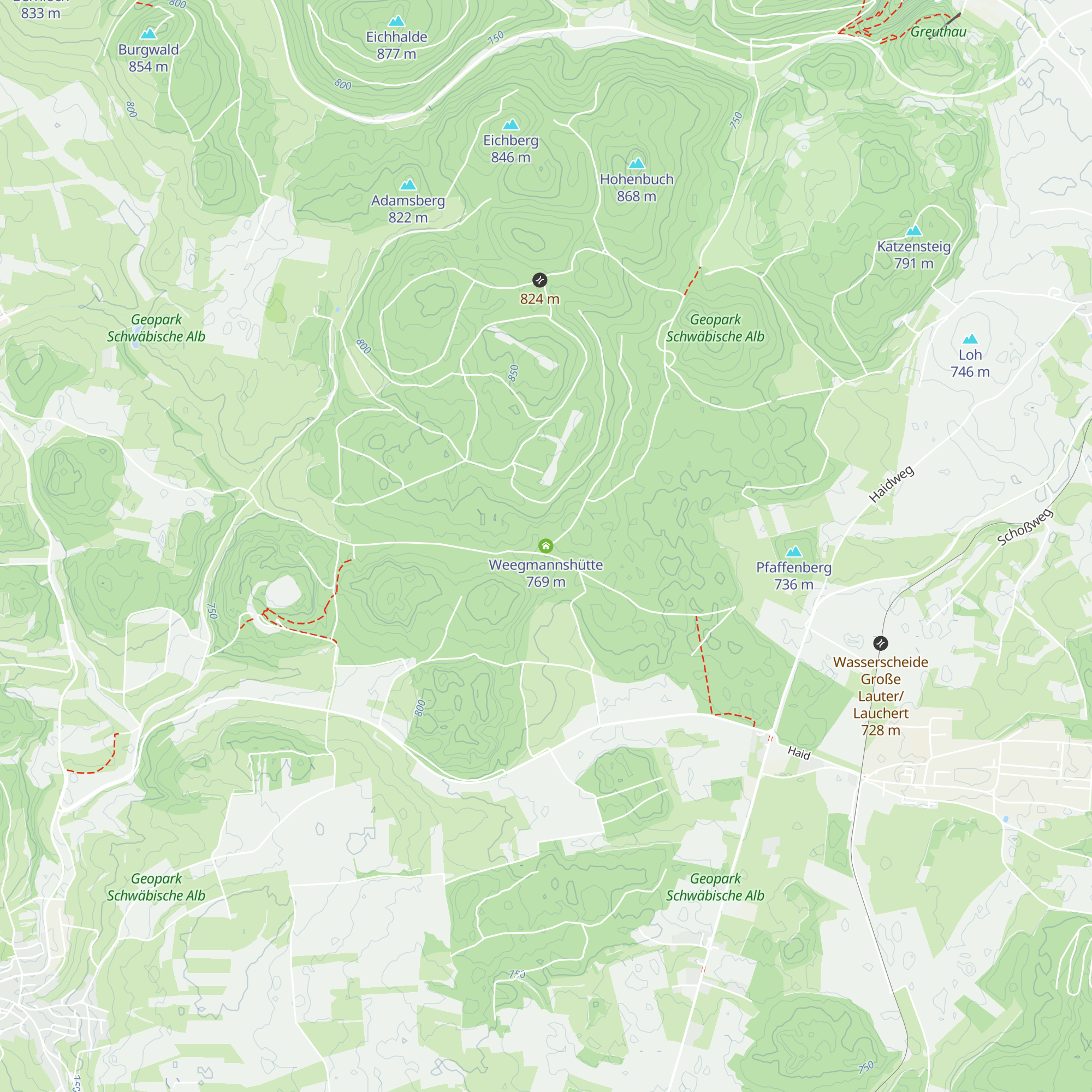 Weegmannshütte map