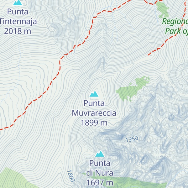 Map of Punta Muvrareccia