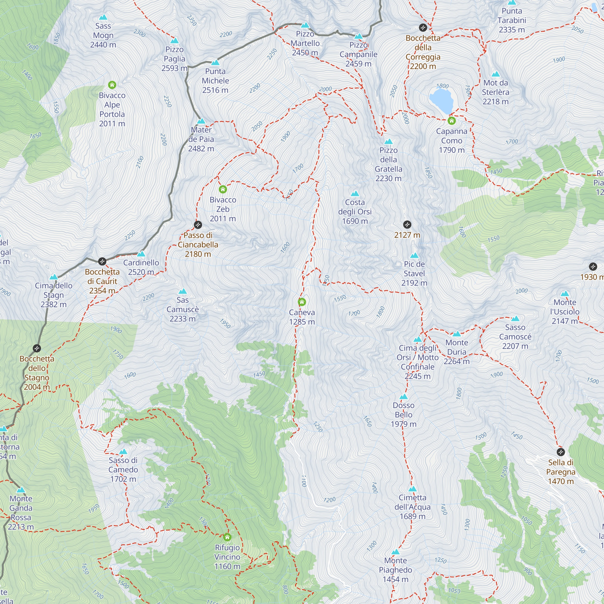 Caneva map