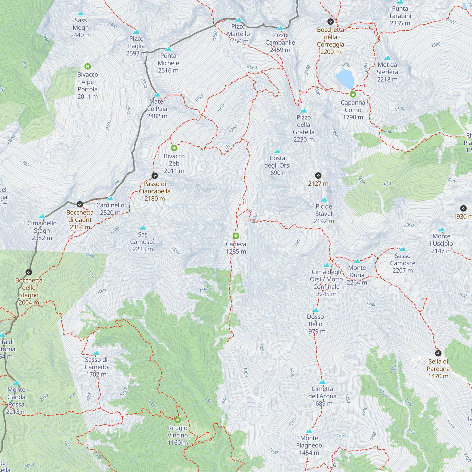 Caneva map