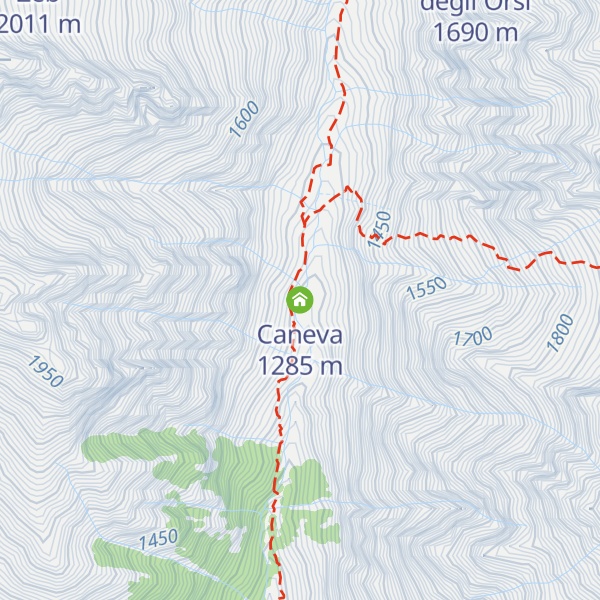 Map of Caneva