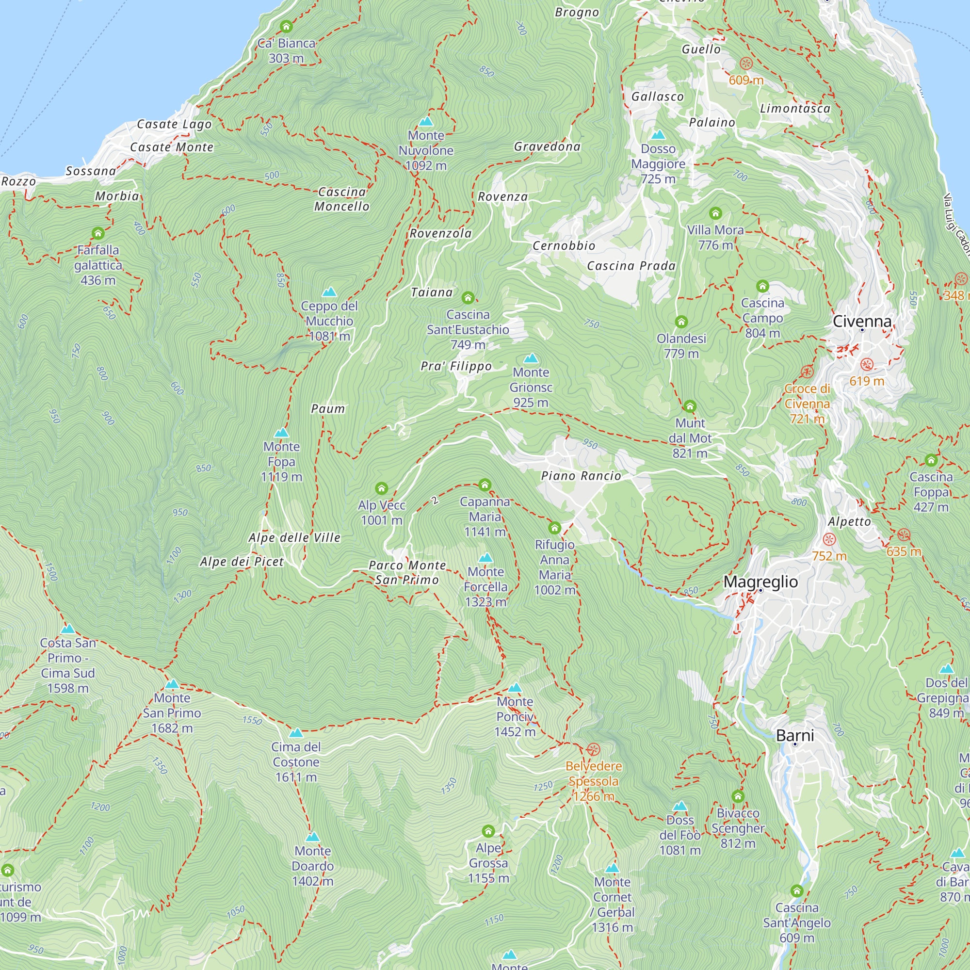 Capanna Maria map