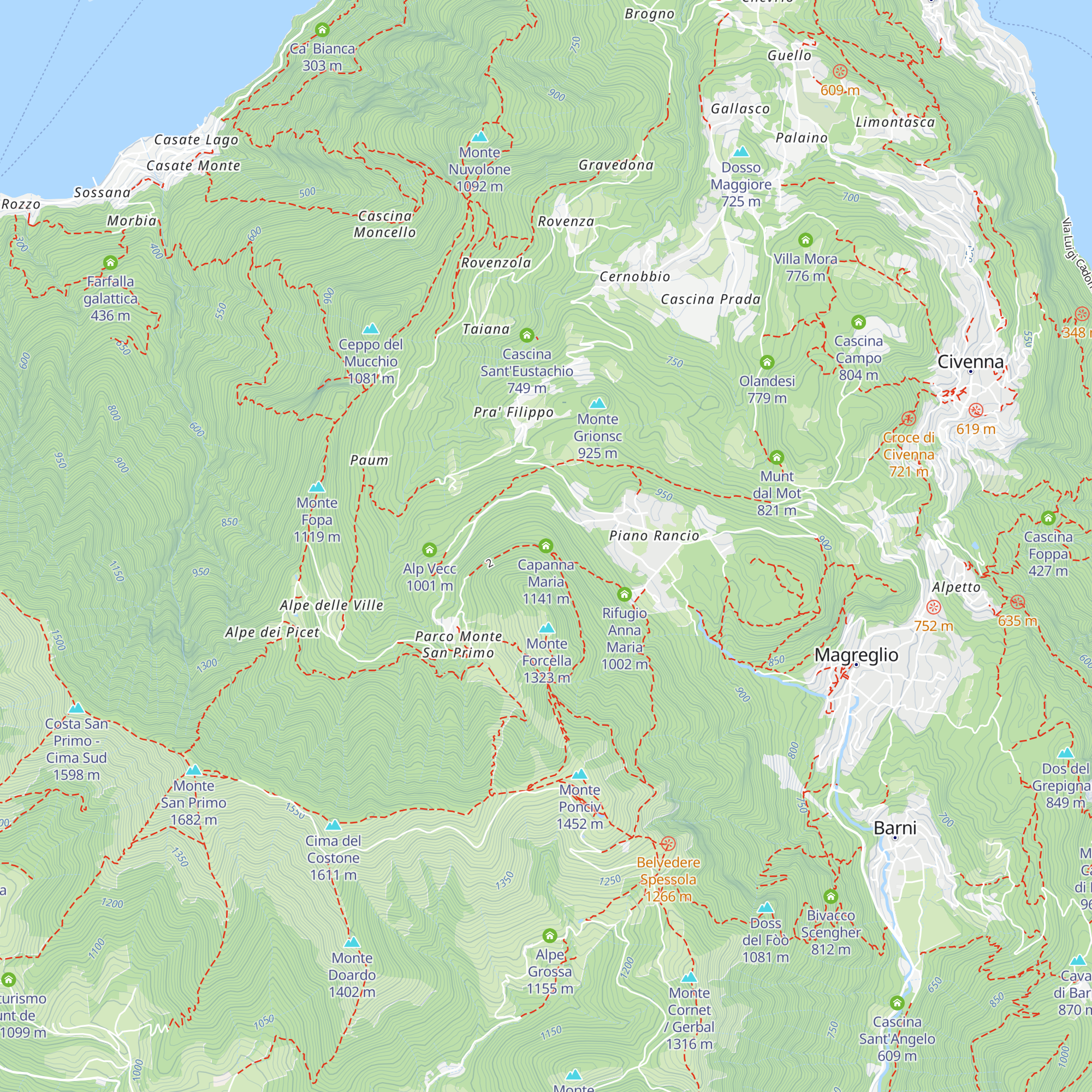 Capanna Maria map
