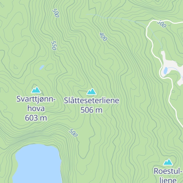 Map of Slåtteseterliene