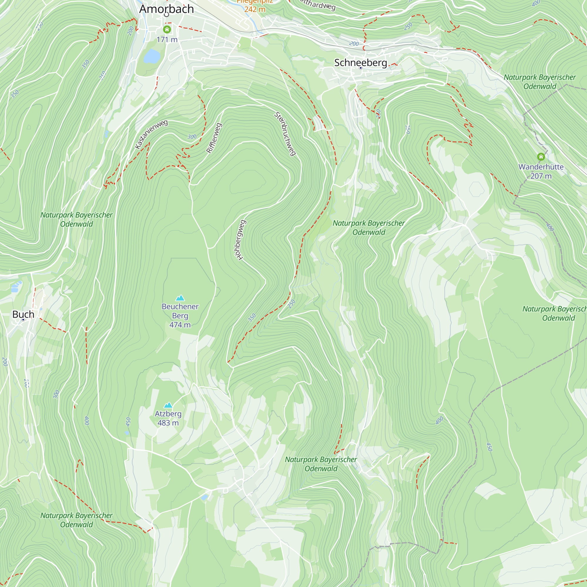 Siegfried-Hütte map