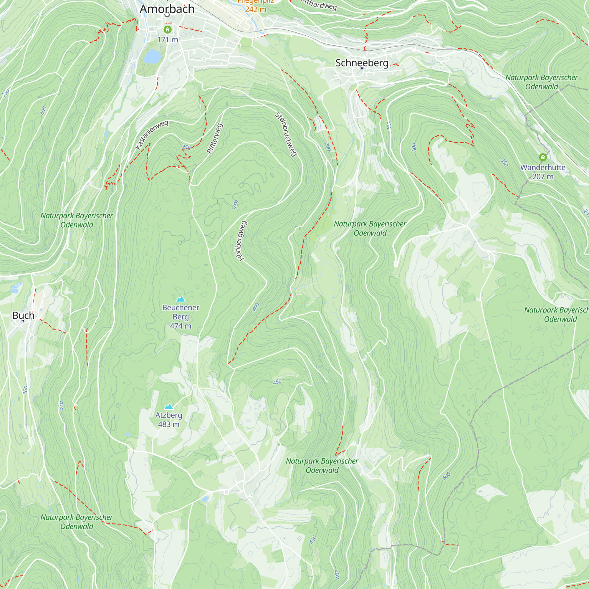 Siegfried-Hütte map