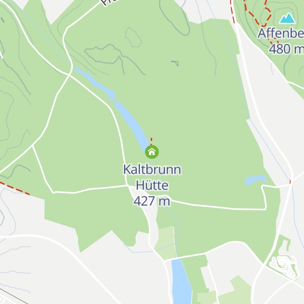 Map of Kaltbrunn Hütte