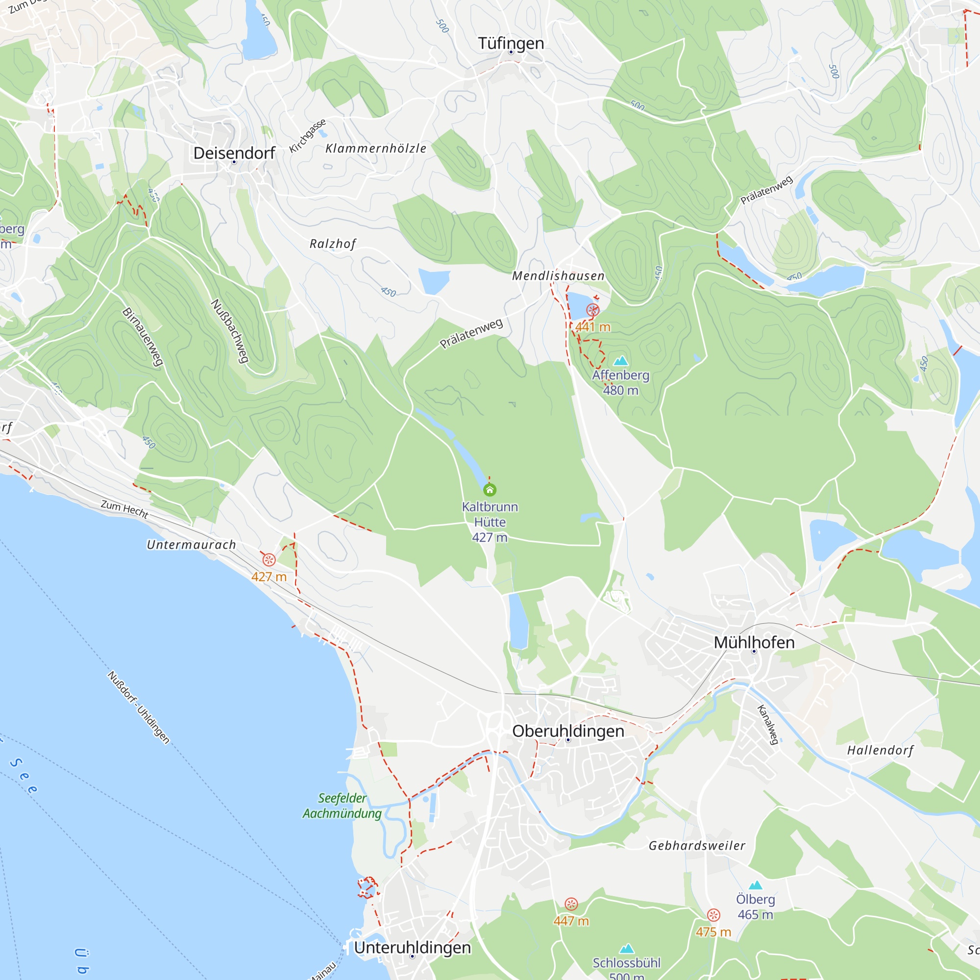 Kaltbrunn Hütte map