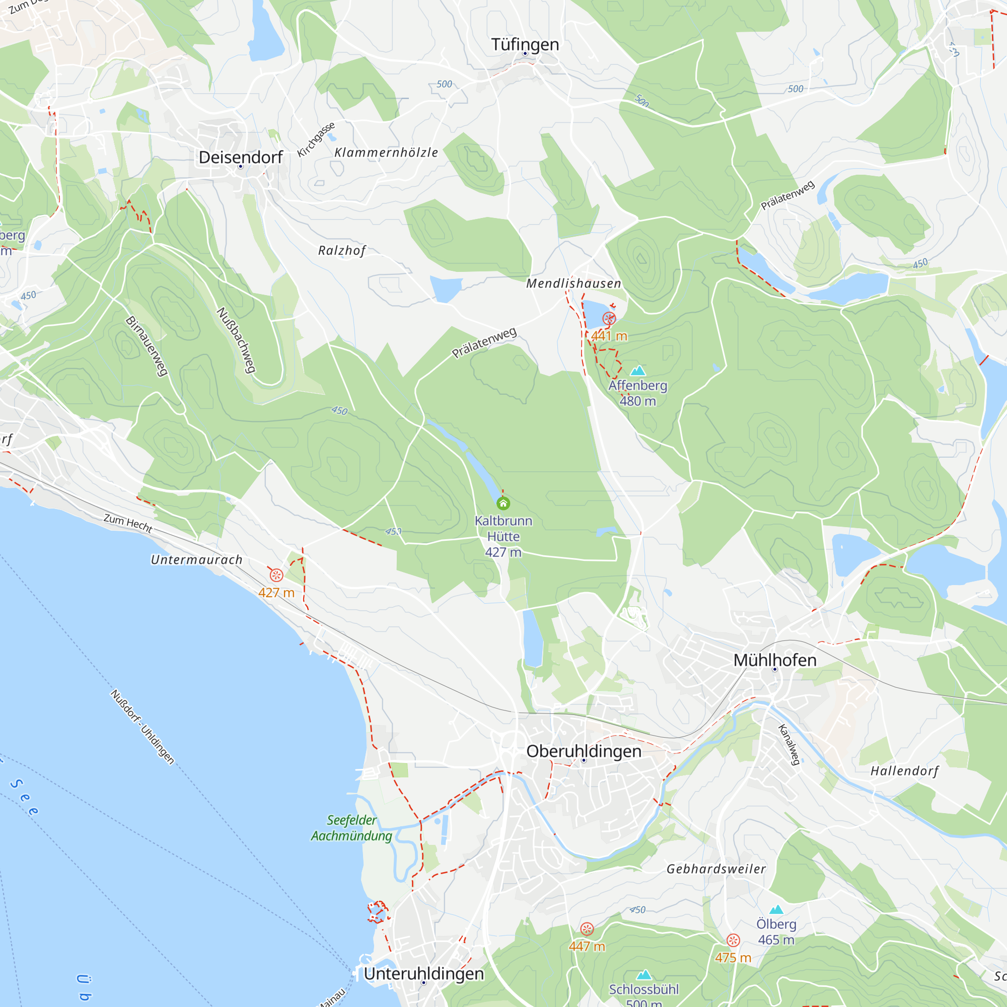 Kaltbrunn Hütte map