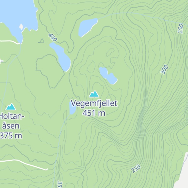 Map of Vegemfjellet