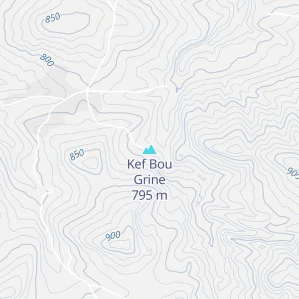 Map of Kef Bou Grine