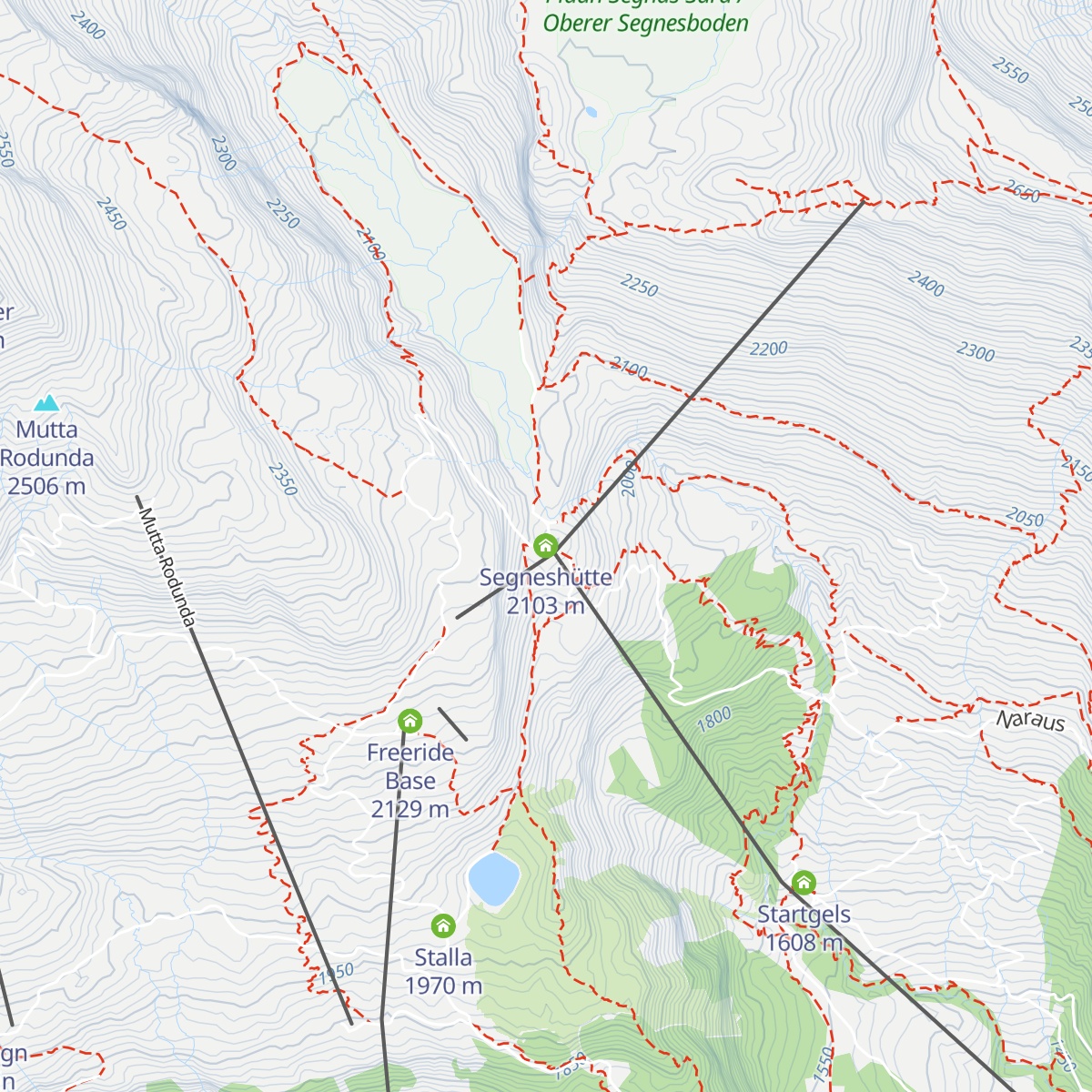 Segneshütte map