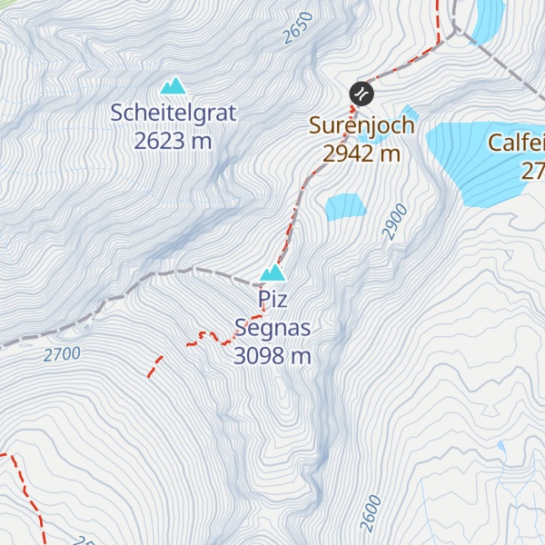 Map of Piz Segnas