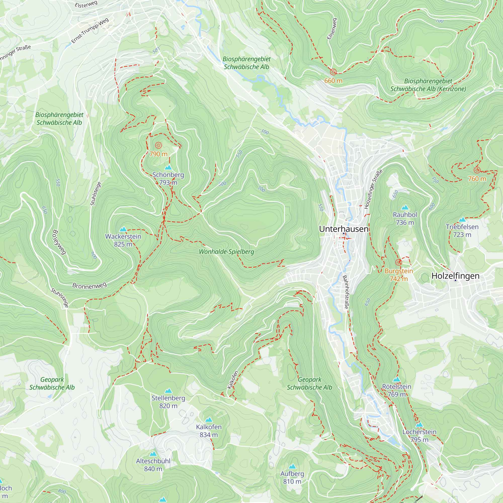 Hochberghütte map