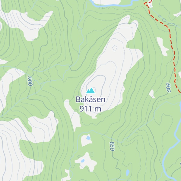 Map of Bakåsen