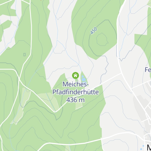 Map of Meiches-Pfadfinderhütte