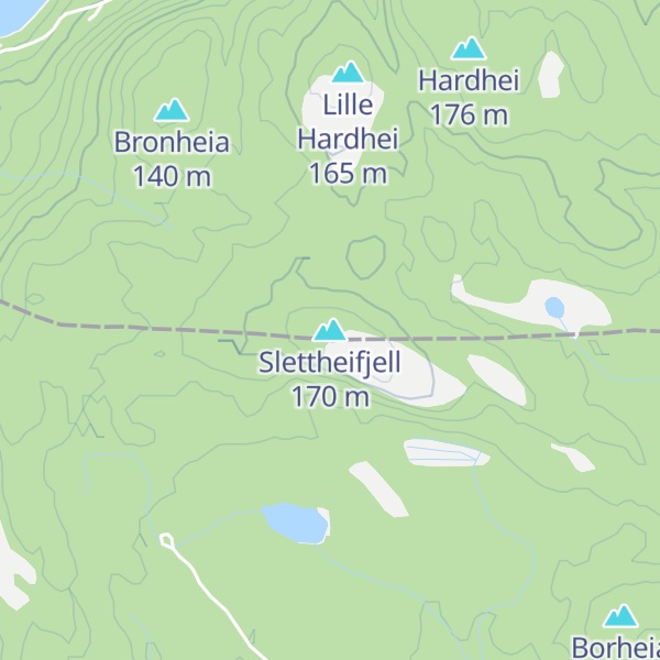 Map of Slettheifjell