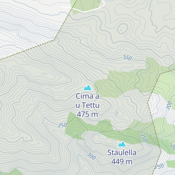 Map of Cima a u Tettu