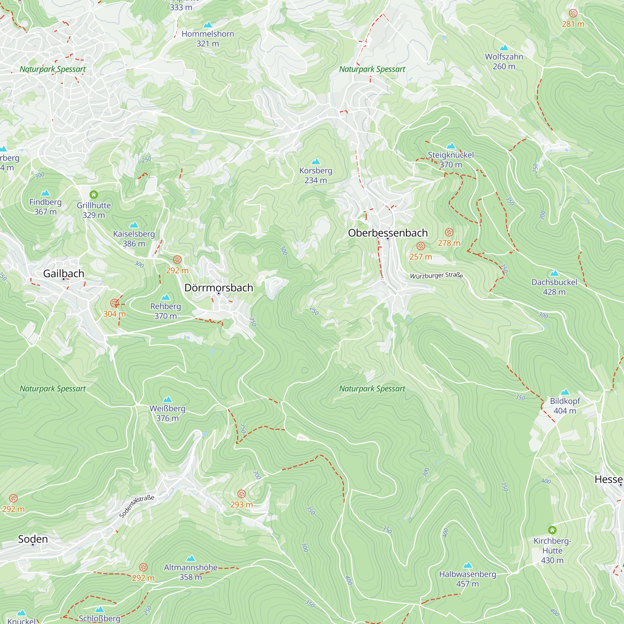 Beutelsteinhütte map