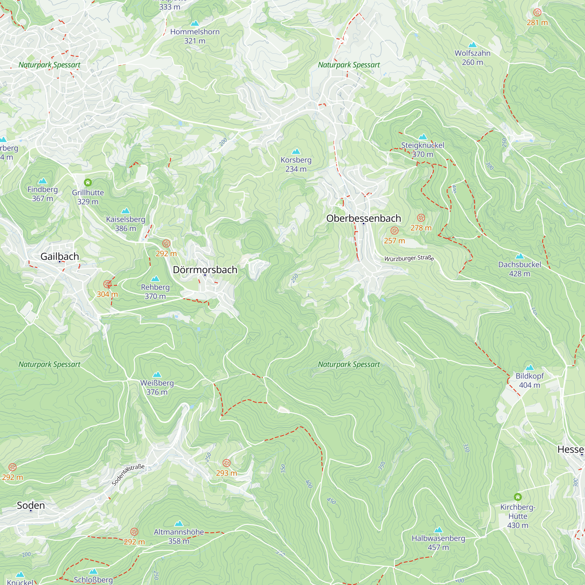 Beutelsteinhütte map