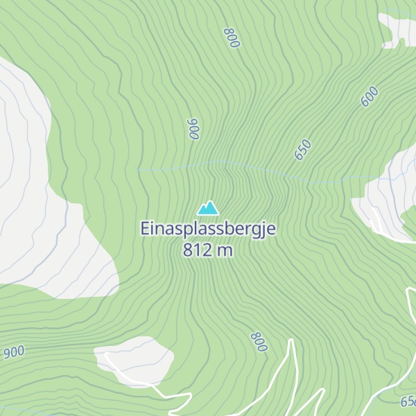 Map of Einasplassbergje