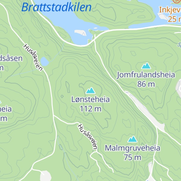 Map of Lønsteheia