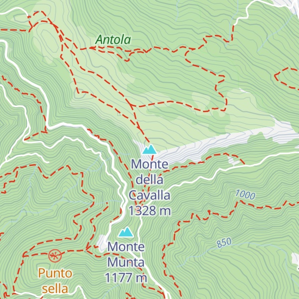 Map of Monte della Cavalla