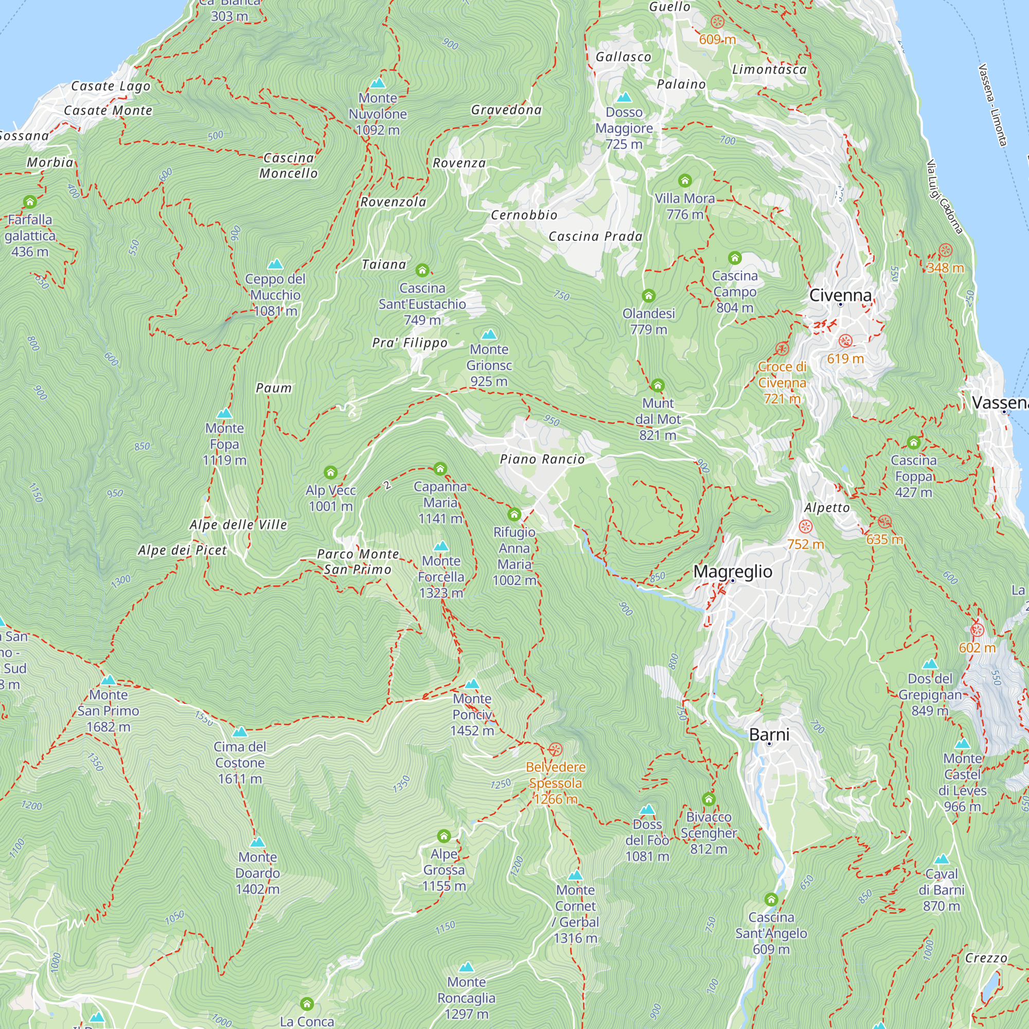 Rifugio Anna Maria map