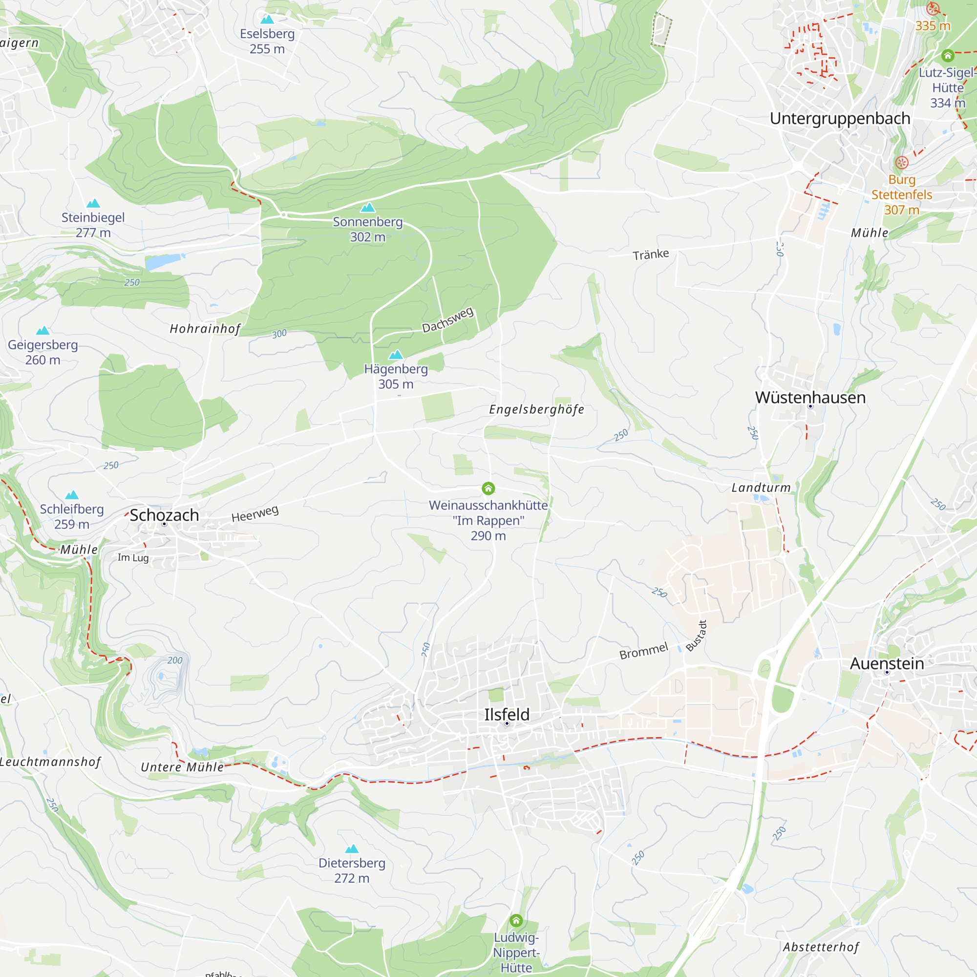 Weinausschankhütte "Im Rappen" map