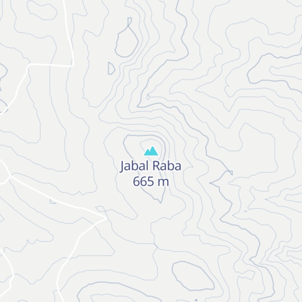 Map of Jabal Raba