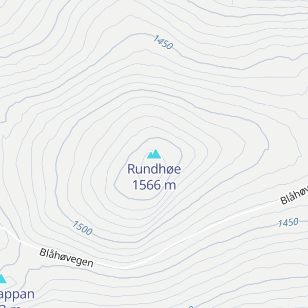 Map of Rundhøe