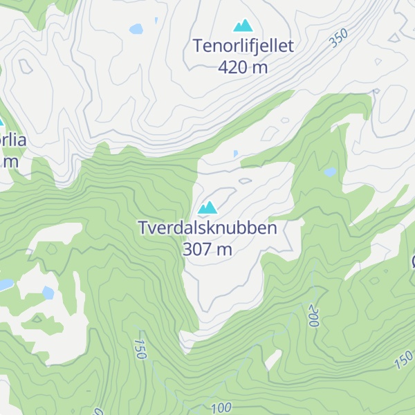 Map of Tverdalsknubben