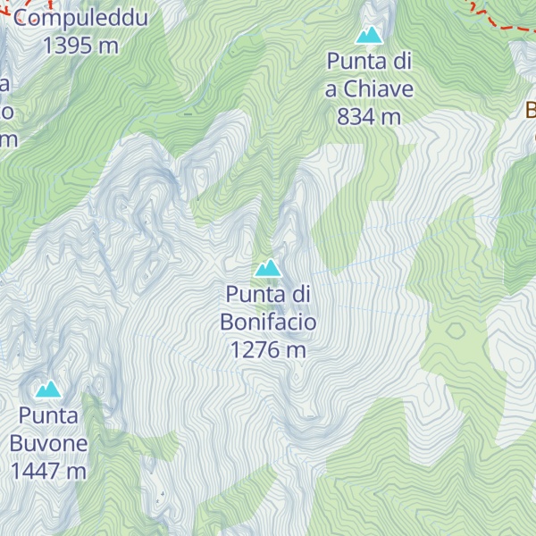 Map of Punta di Bonifacio