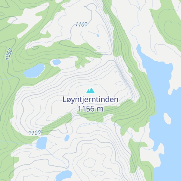 Map of Løyntjerntinden